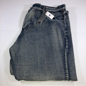 Royal Blue Brand Jeans Mens 52x32 Relaxed Fit Distressed Medium Wash NWT